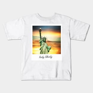 Polaroid: Lady Liberty Kids T-Shirt